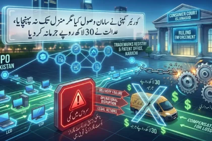 اسلام آباد کنزیومر کورٹ کا لیپرڈ کورئیر کے خلاف آئی پی او پاکستان کے حق میں فیصلہ
