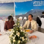 چیئرمین سینیٹ یوسف رضا گیلانی کی آئی پی یو صدر ڈاکٹر تولیا ایکسن سے اروشا میں ملاقات
