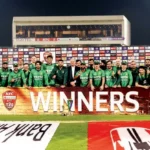 راولپنڈی ٹی ٹوئنٹی میں کوشل مینڈس سری لنکا کے لیے بیٹنگ کرتے ہوئے