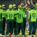 سلمان علی آغا راولپنڈی ون ڈے میں سری لنکا کے خلاف بیٹنگ کرتے ہوئے