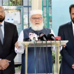 لیاقت بلوچ کی قیادت میں جماعت اسلامی وفد کی چیف الیکشن کمشنر سے ملاقات