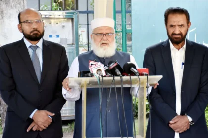 لیاقت بلوچ کی قیادت میں جماعت اسلامی وفد کی چیف الیکشن کمشنر سے ملاقات