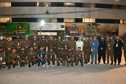 راولپنڈی کرکٹ سٹیڈیم میں ون ڈے میچ کے دوران پولیس سکیورٹی انتظامات