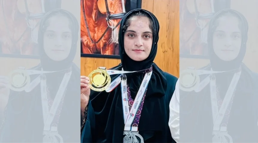 خیبر پختونخوا کی ایتھلیٹ سلمیٰ علی قومی ایتھلیٹکس چیمپئن شپ میں کامیابی کے بعد
